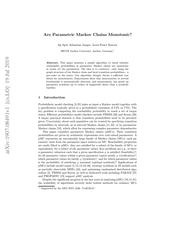 First page
