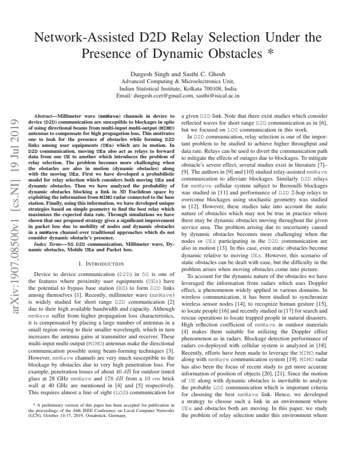 First page