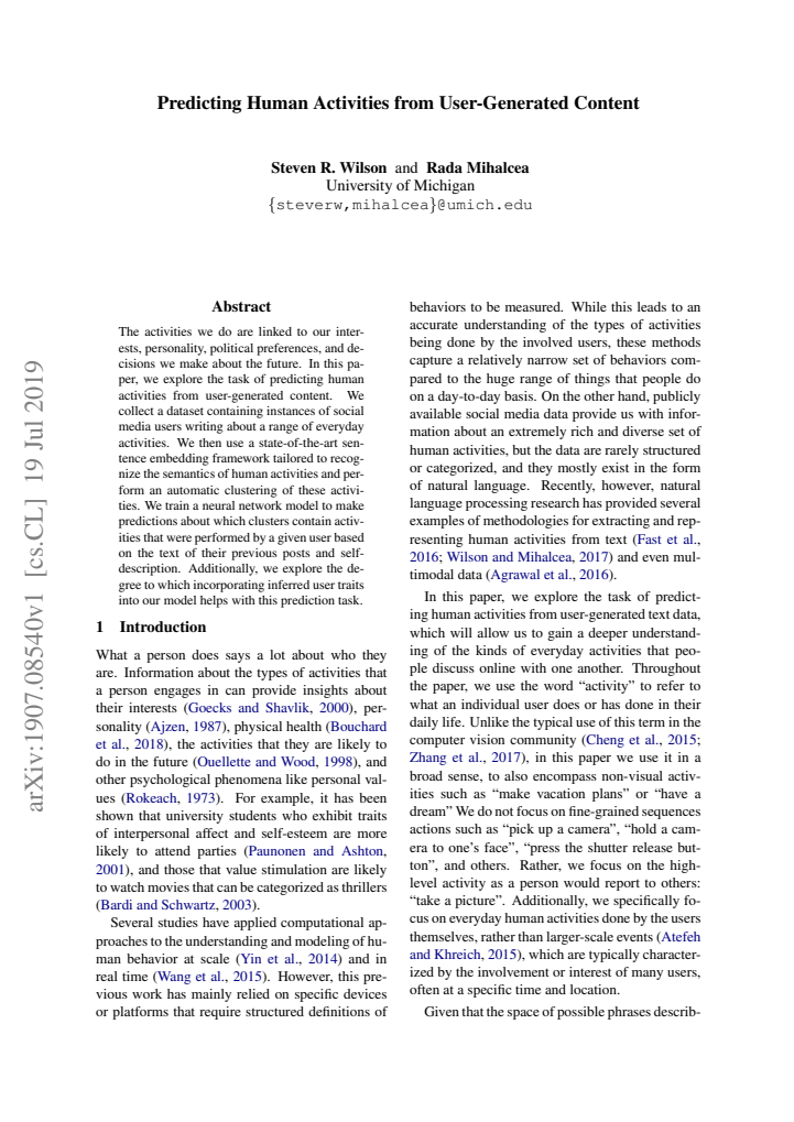 First page