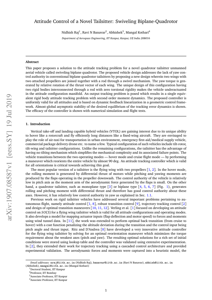 First page