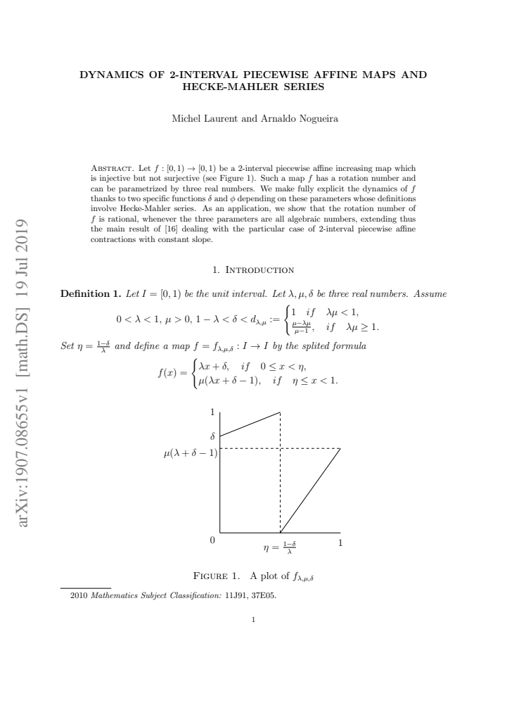 First page