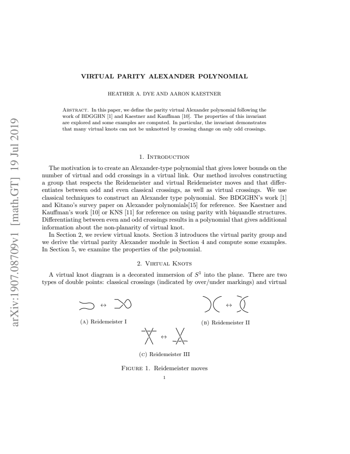 First page