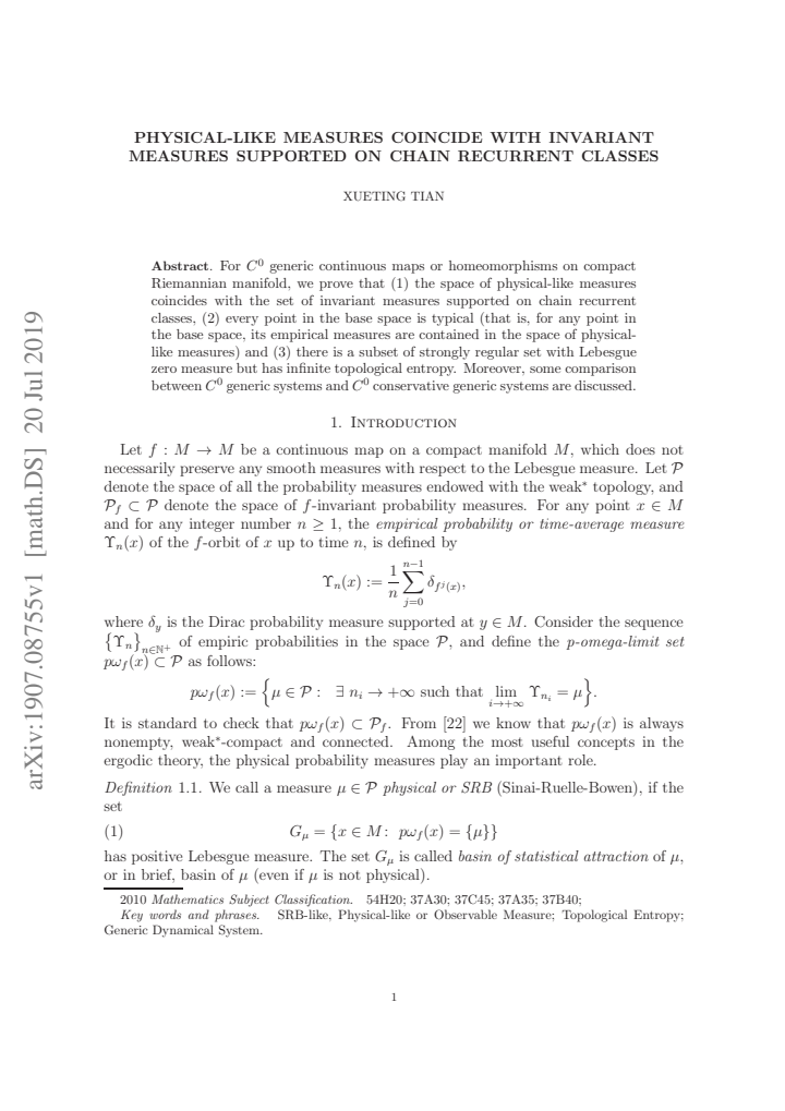 First page