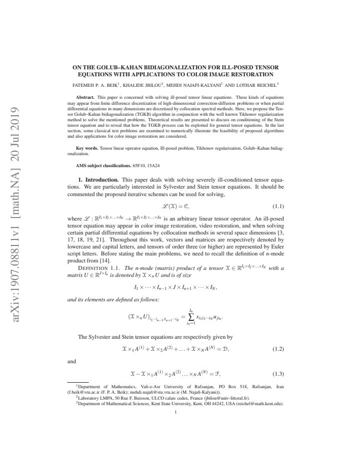 First page