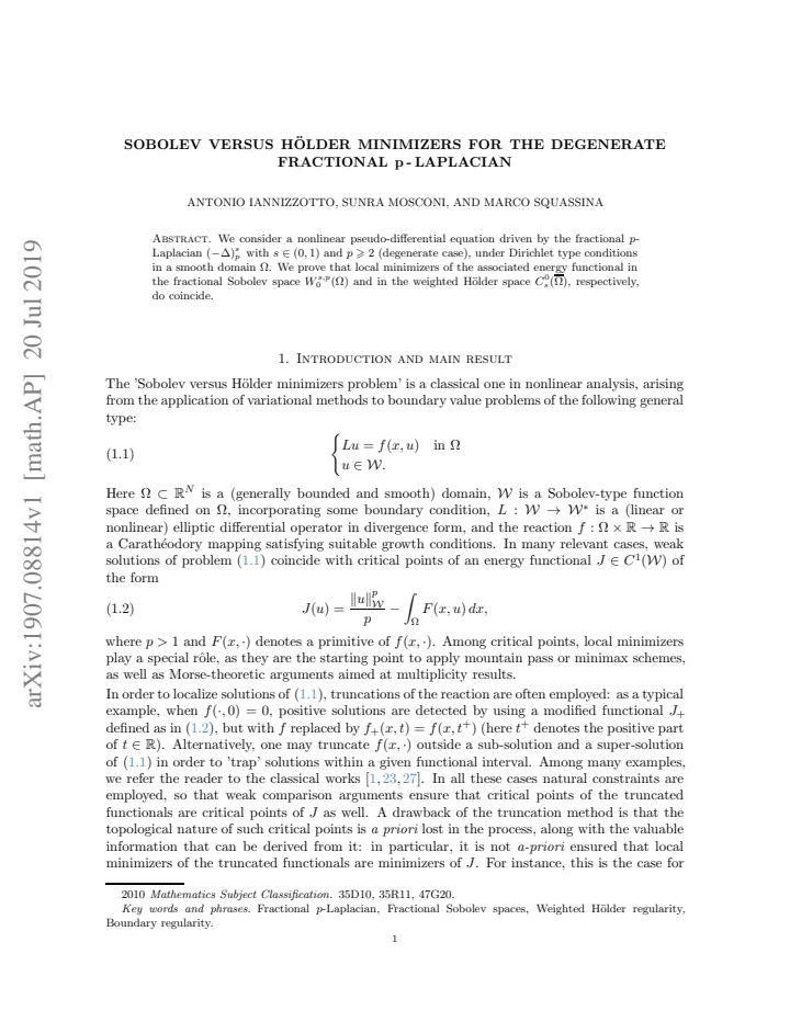 First page