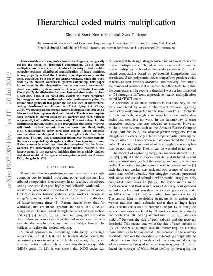 First page