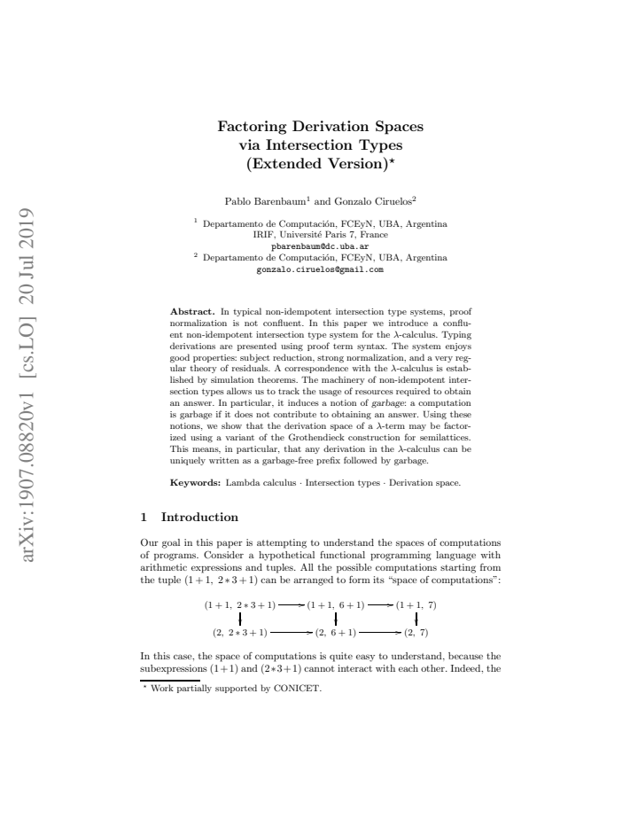 First page