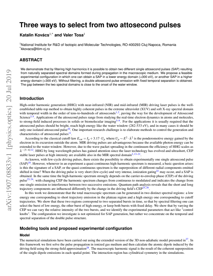 First page