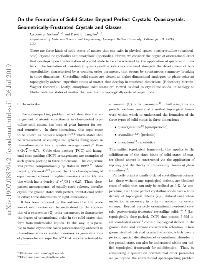 First page