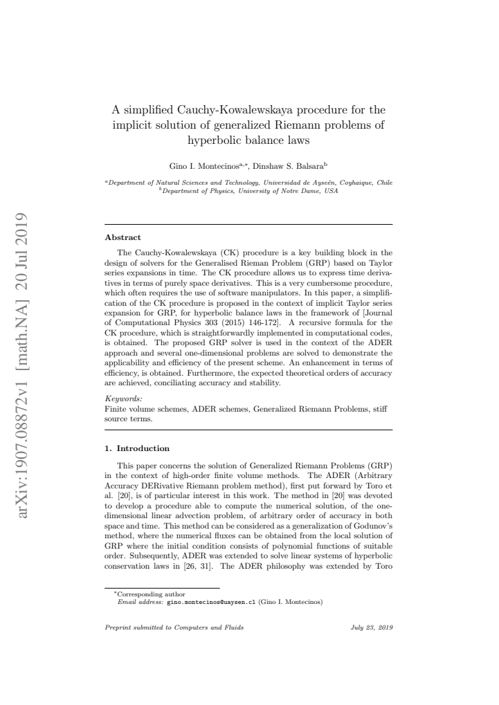 First page