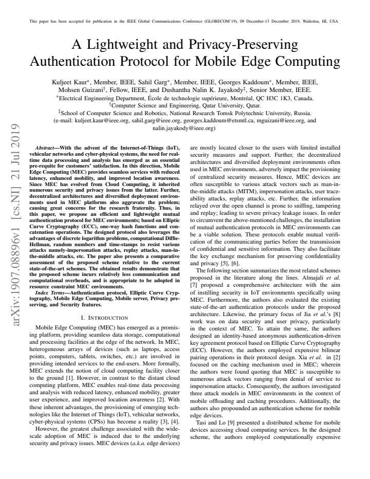 First page