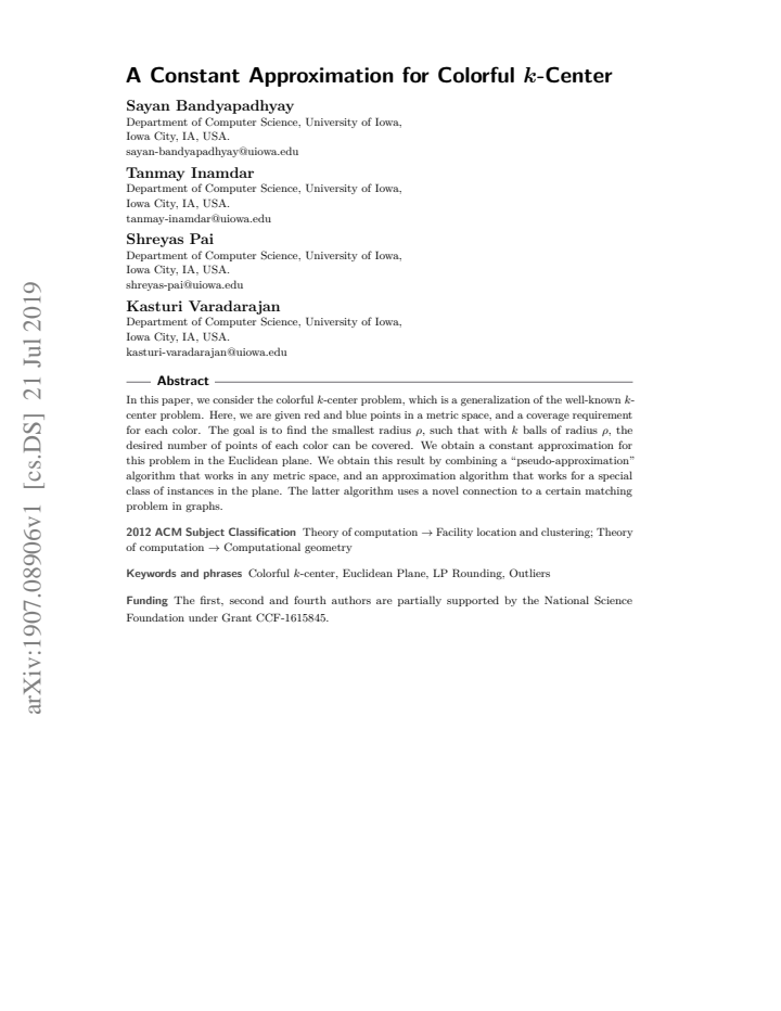 First page