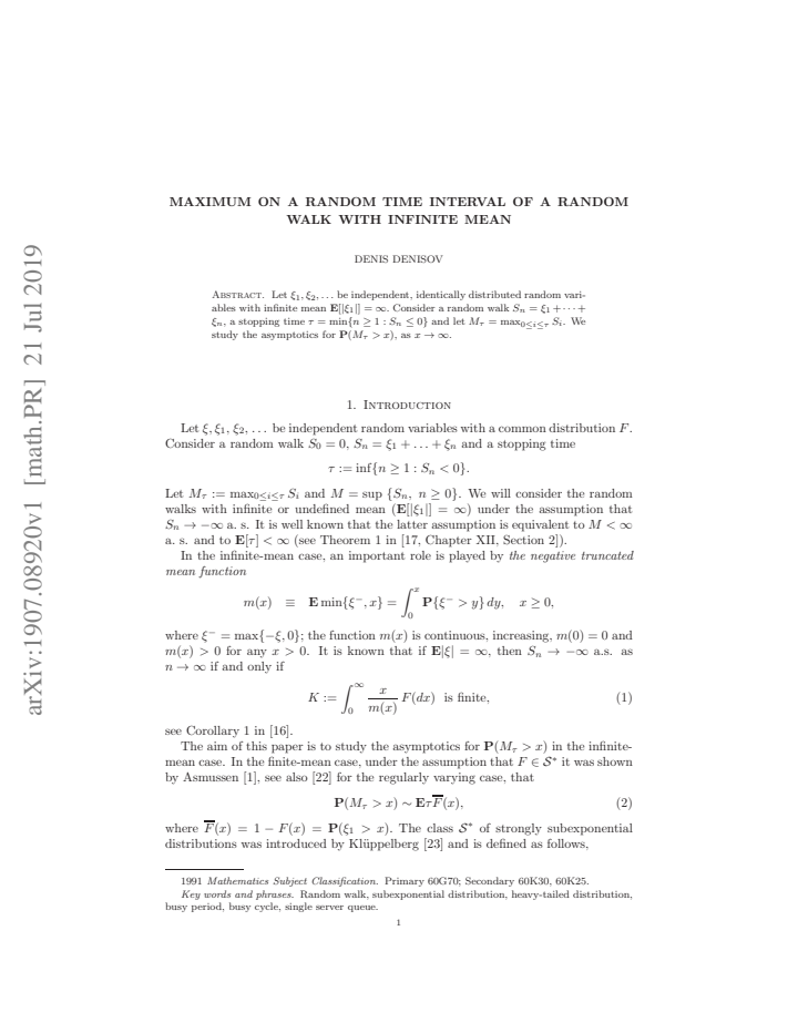 First page