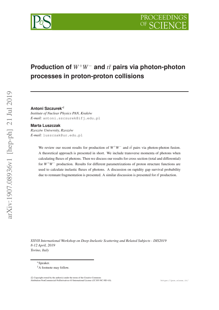 First page
