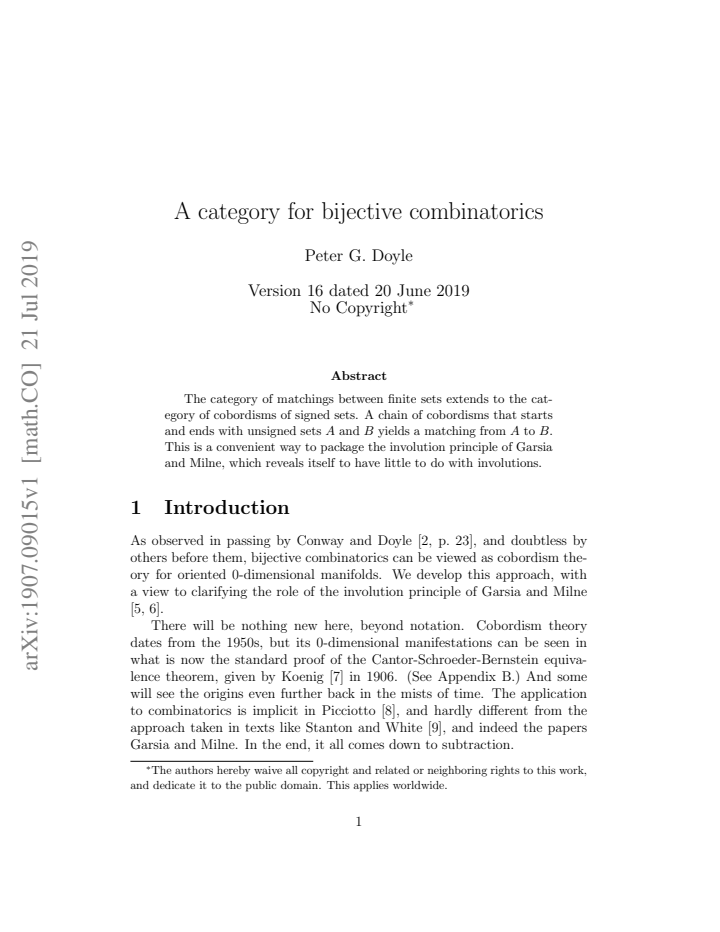 First page