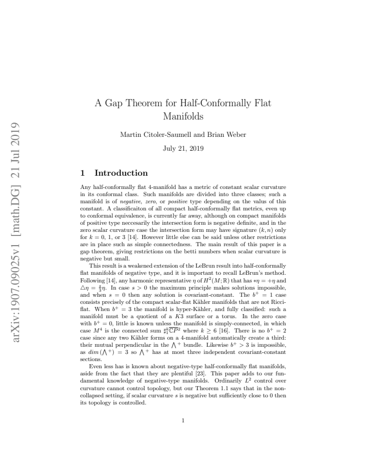 First page