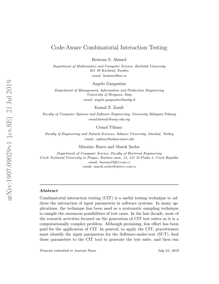 First page