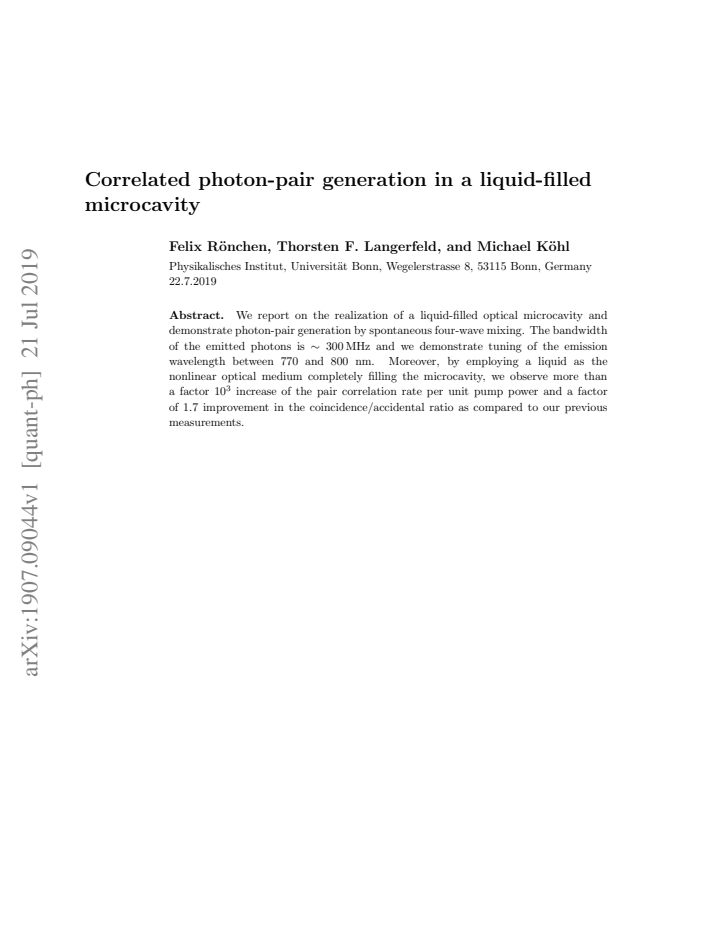 First page