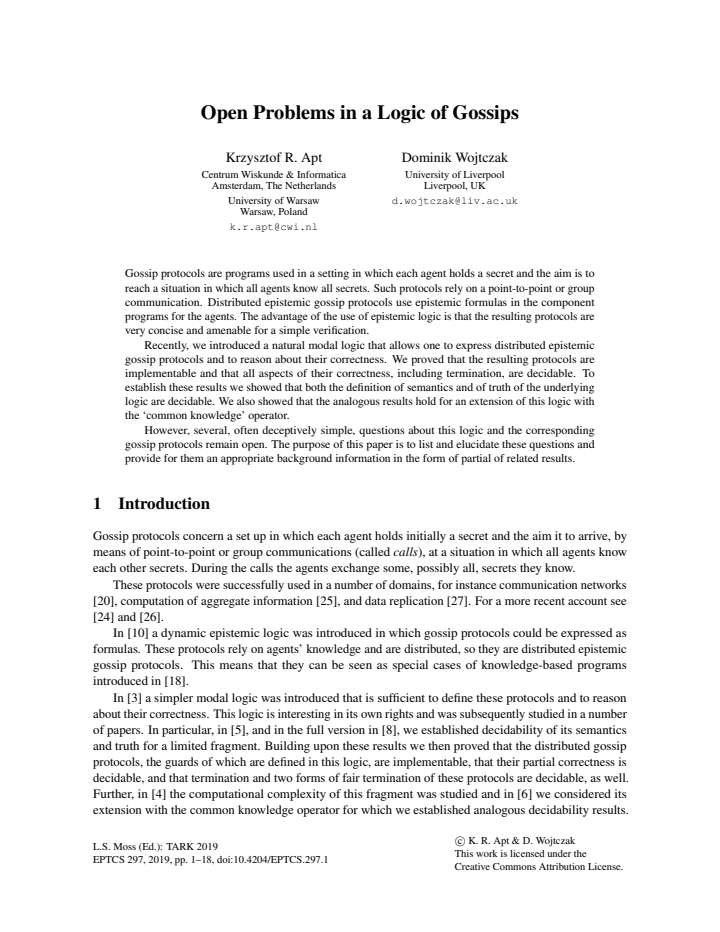 First page