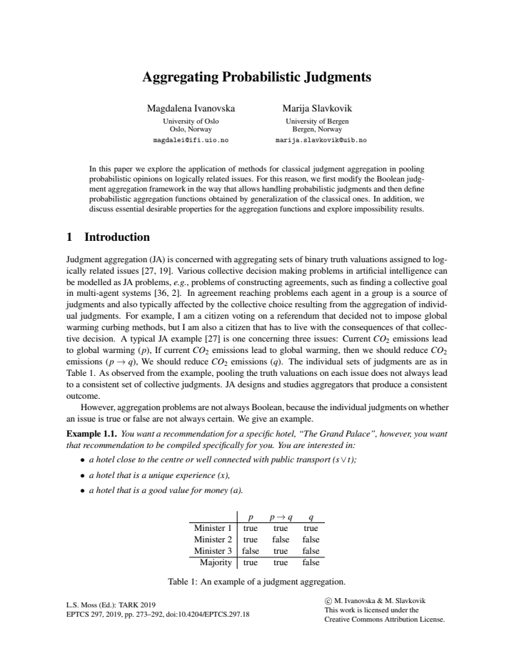 First page