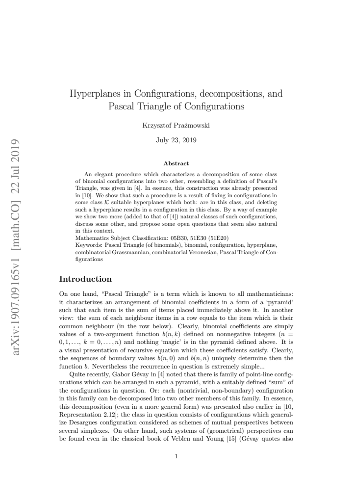 First page