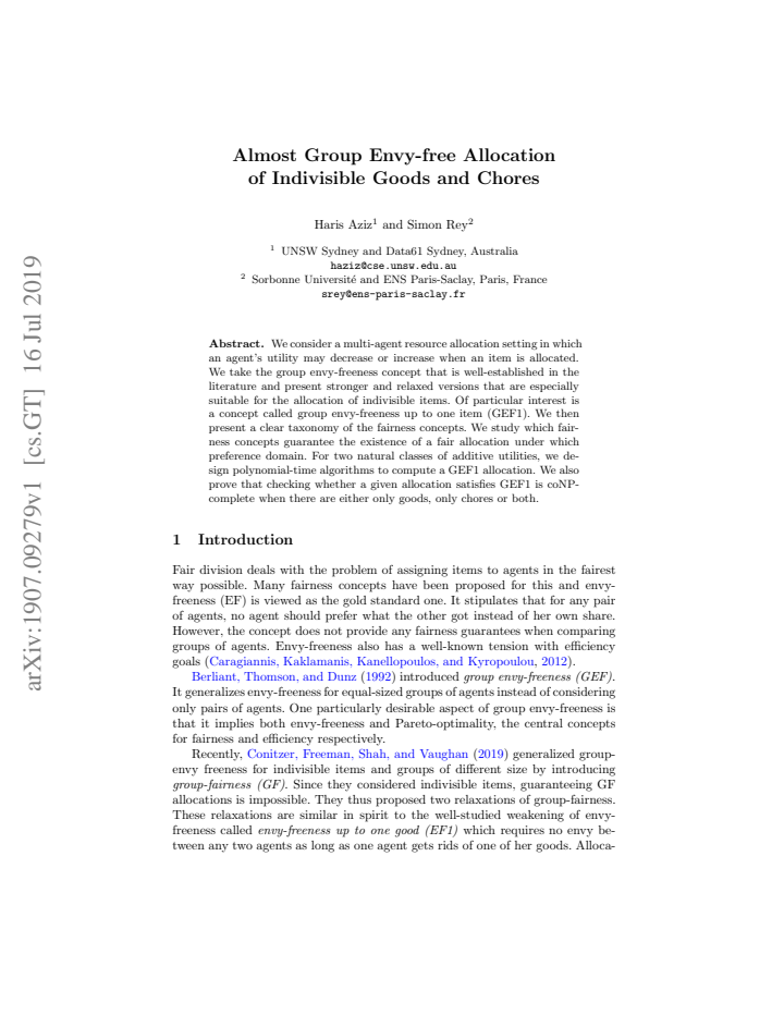 First page