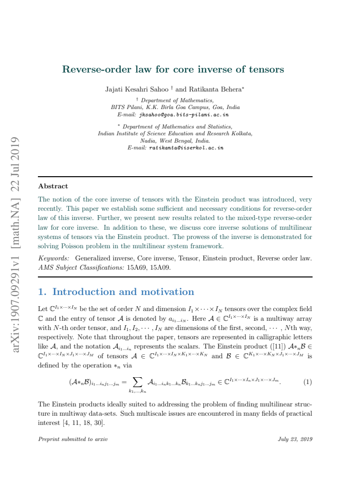 First page