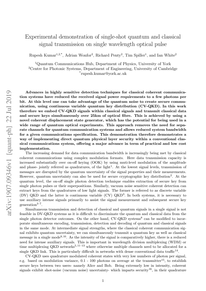 First page