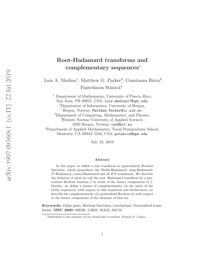 First page