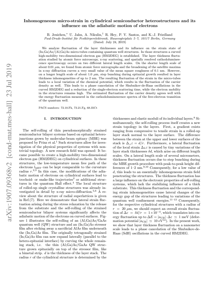 First page