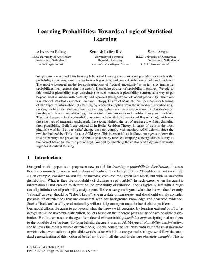 First page