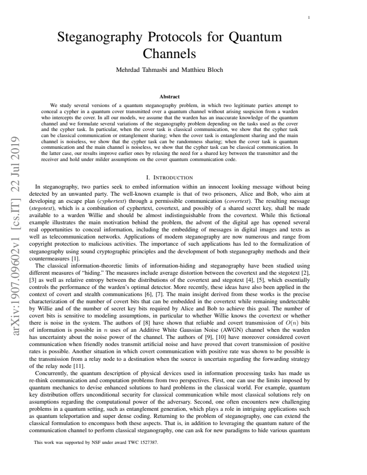 First page