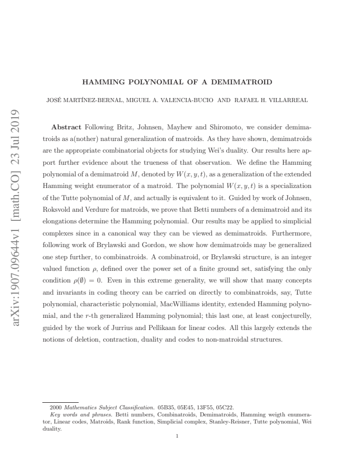First page