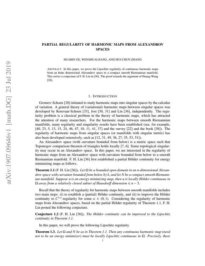 First page