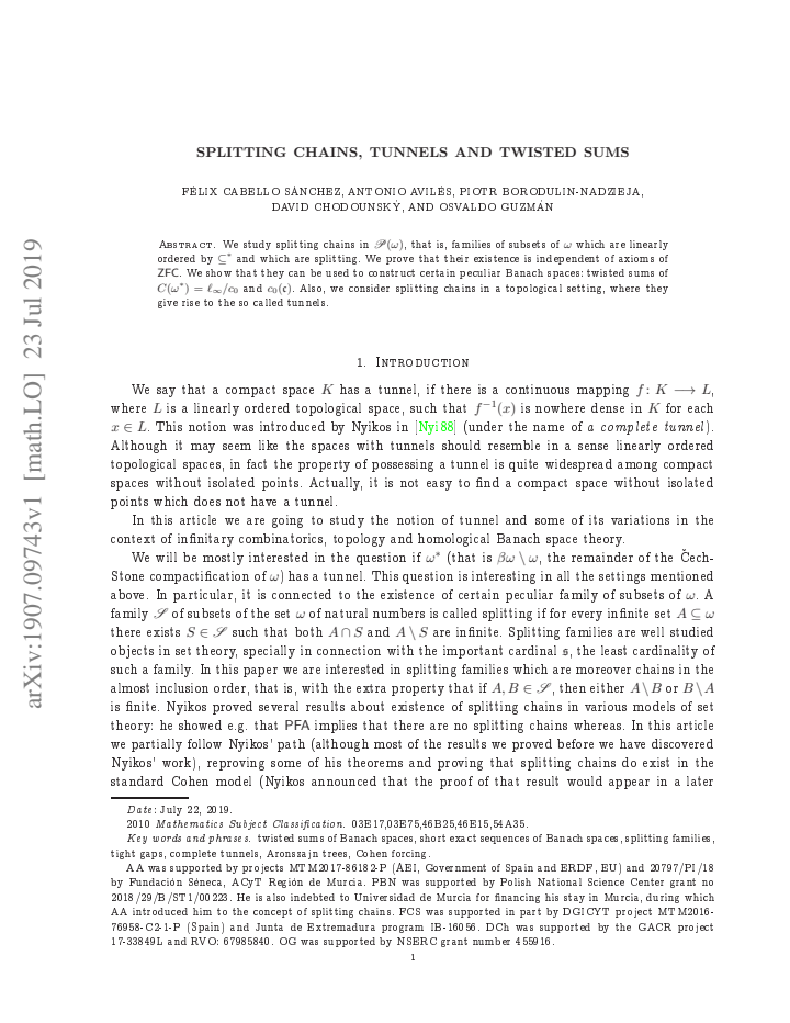 First page
