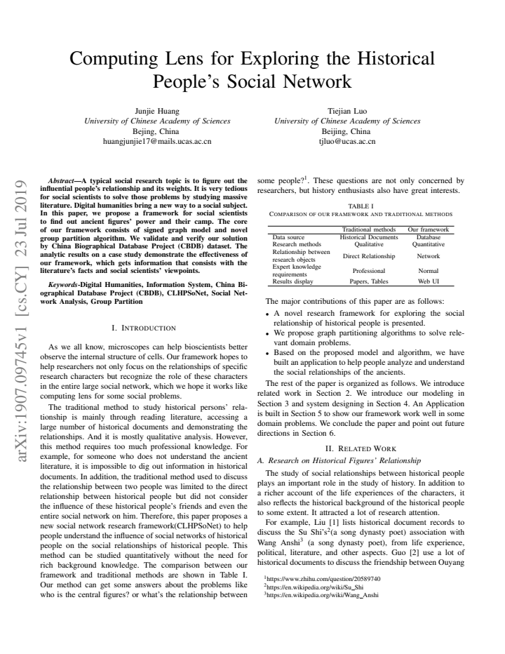 First page