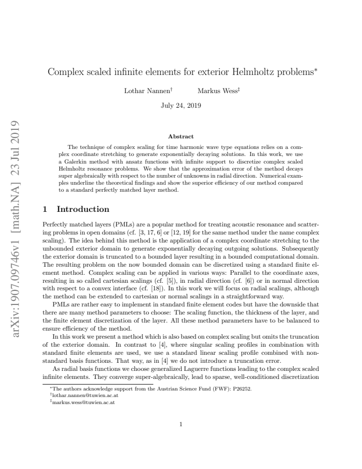 First page