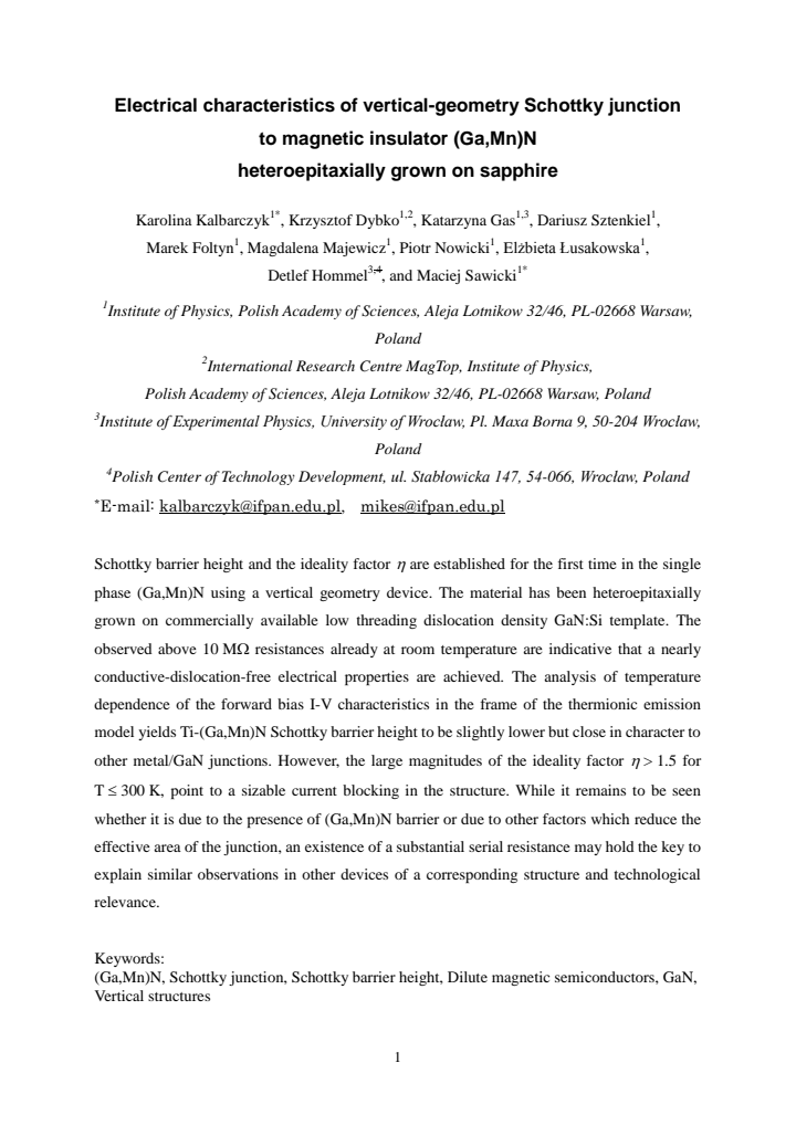 First page