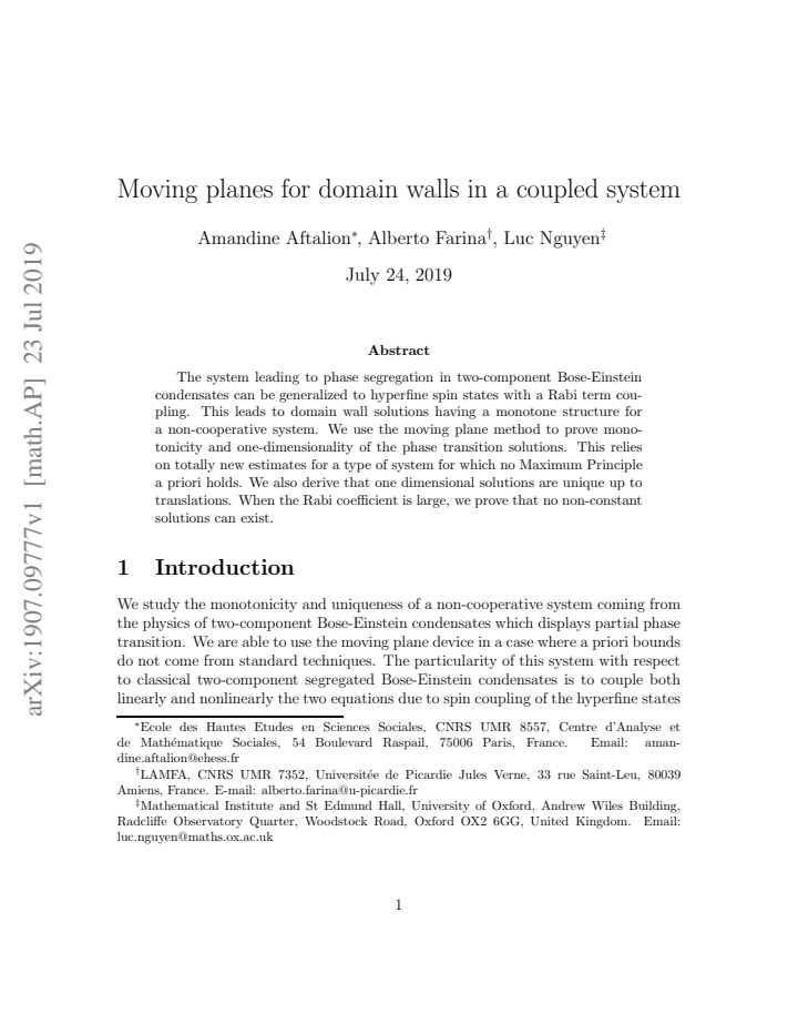 First page
