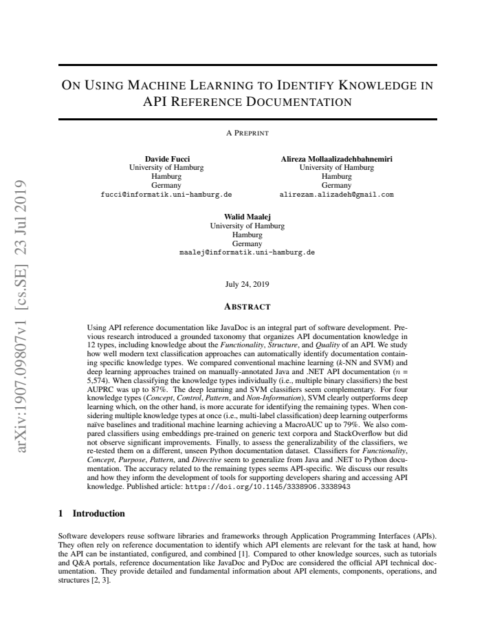 First page