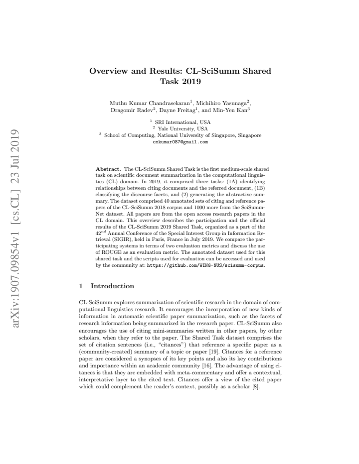 First page