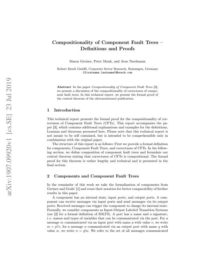 First page
