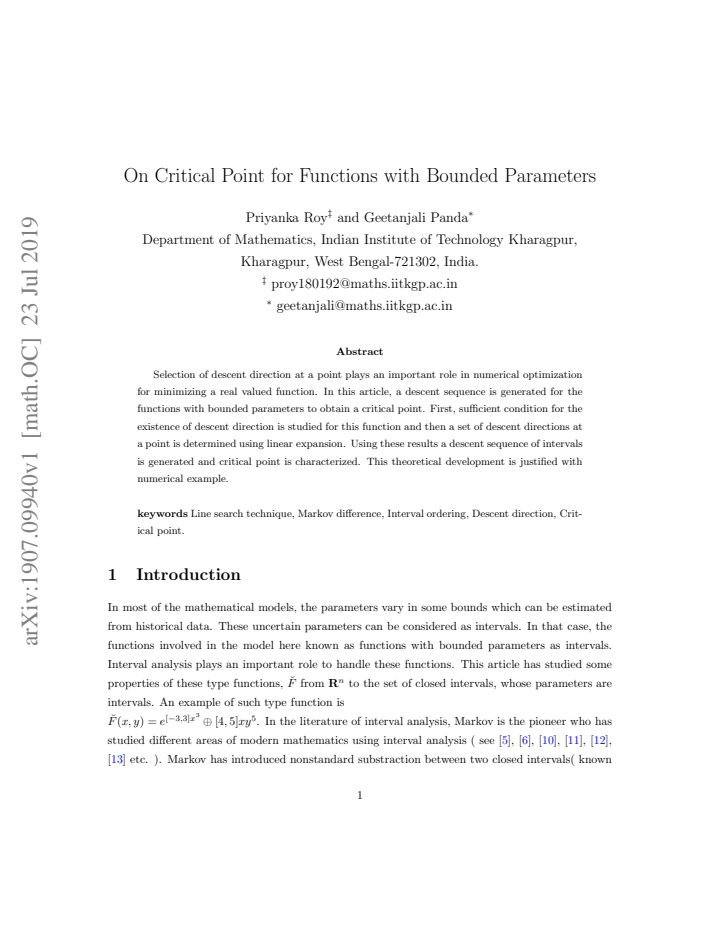 First page
