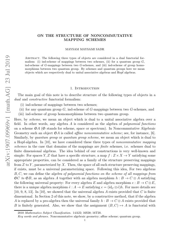First page