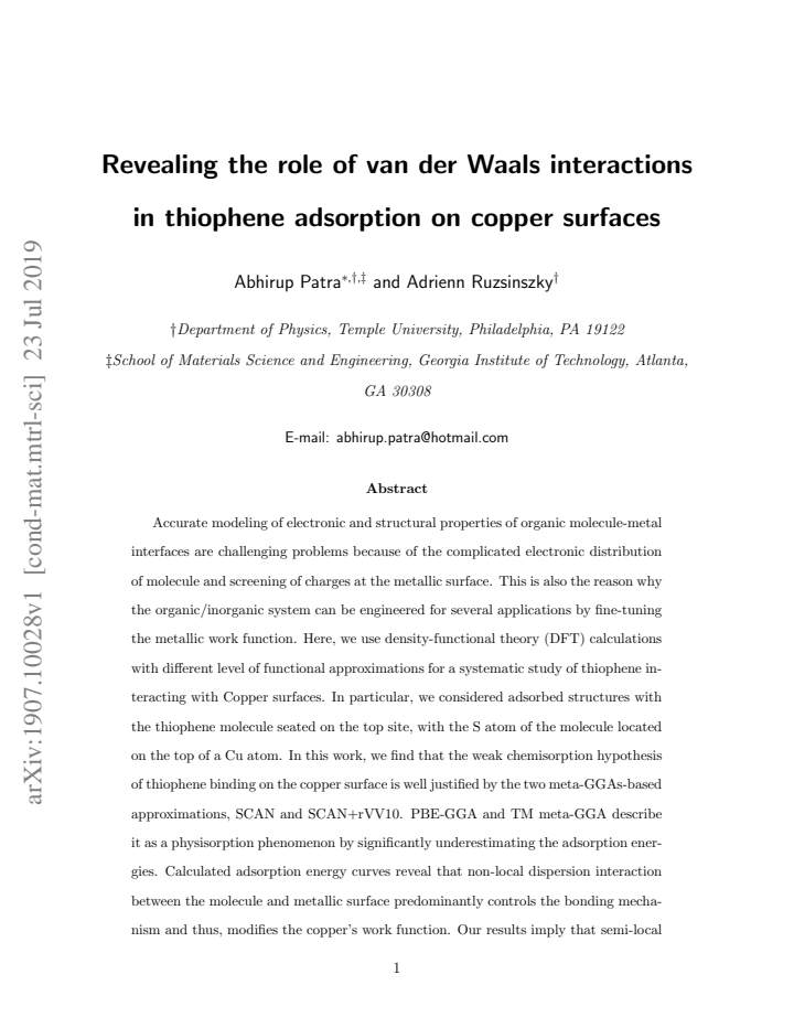 First page