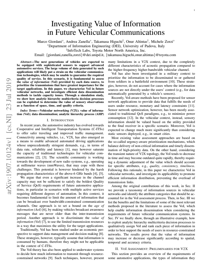 First page