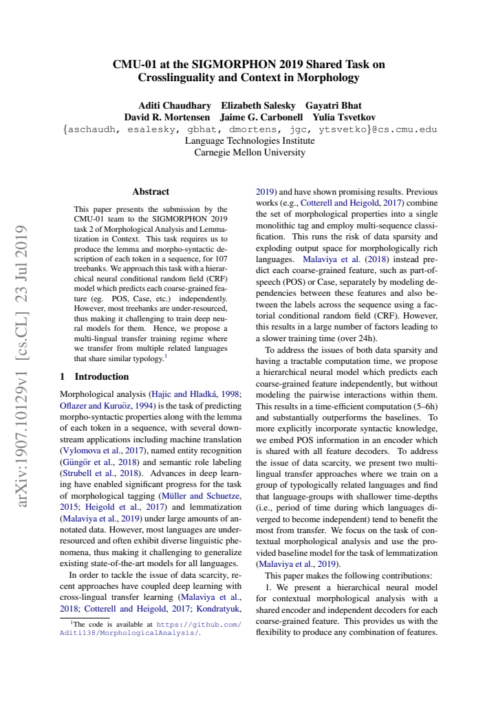 First page