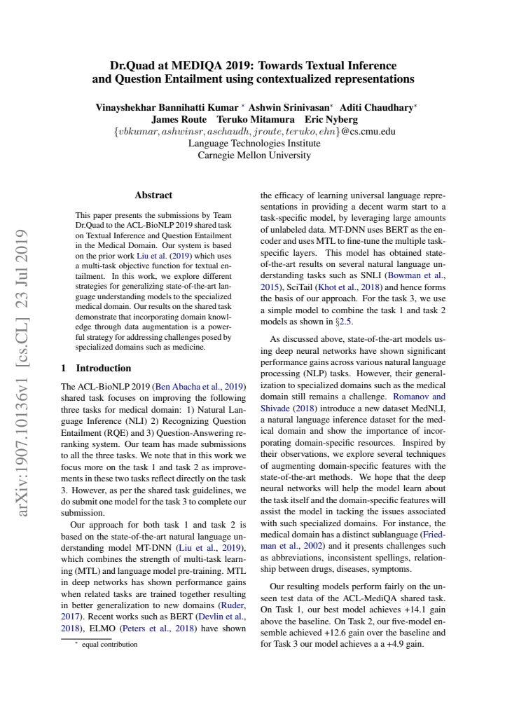 First page