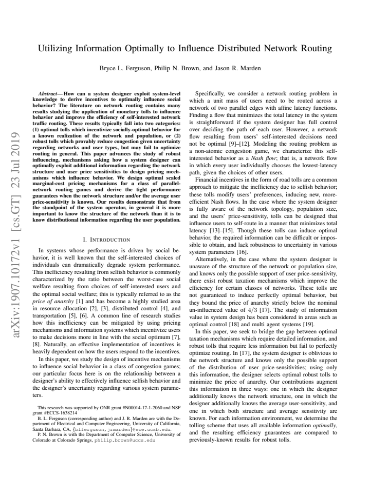 First page