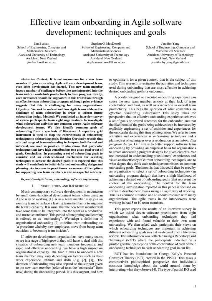 First page